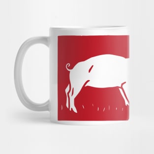 Red Pig Aesthetic Mug
